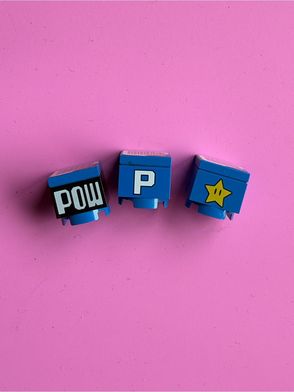 Lego Super Mario Brothers Interactive Pow, P and Star Blocks